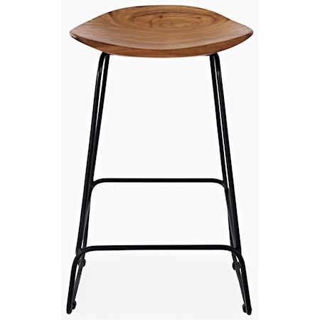 Natural Backless counter height barStool