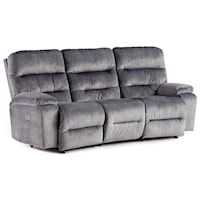 Power Conversation Style Reclining Space Saver Sofa with USB Ports