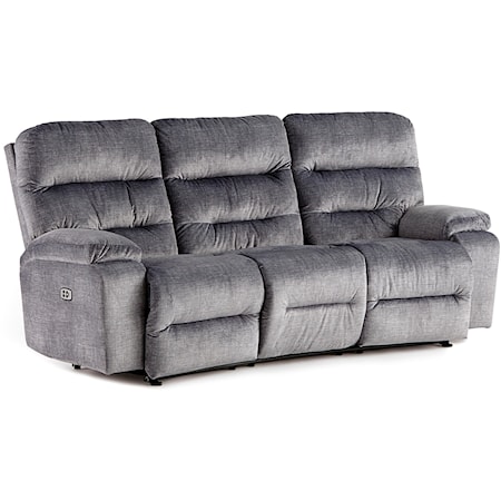 Power Conversation Style Reclining Space Saver Sofa with USB Ports