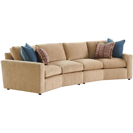 Ashbury 2-Piece Curved Sectional Sofa