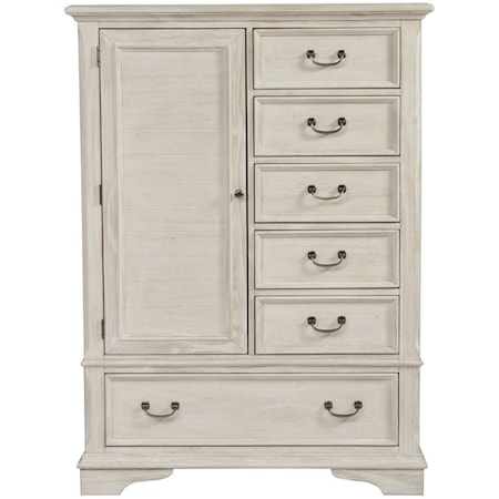 Transitional Gentleman's Chest with Dust Proof Drawers