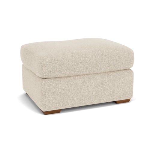 Casual Ottoman with Block Feet