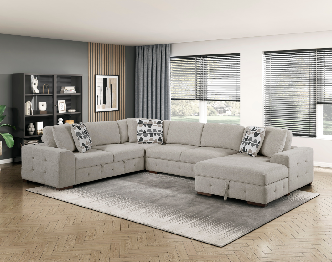 Homelegance Raife 4-Piece Sectional Sofa
