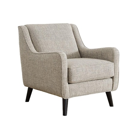 Accent Chair with Exposed Tapered Legs