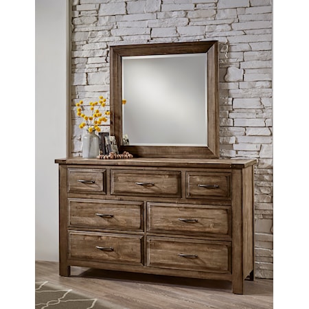 Triple Dresser+Landscape Mirror