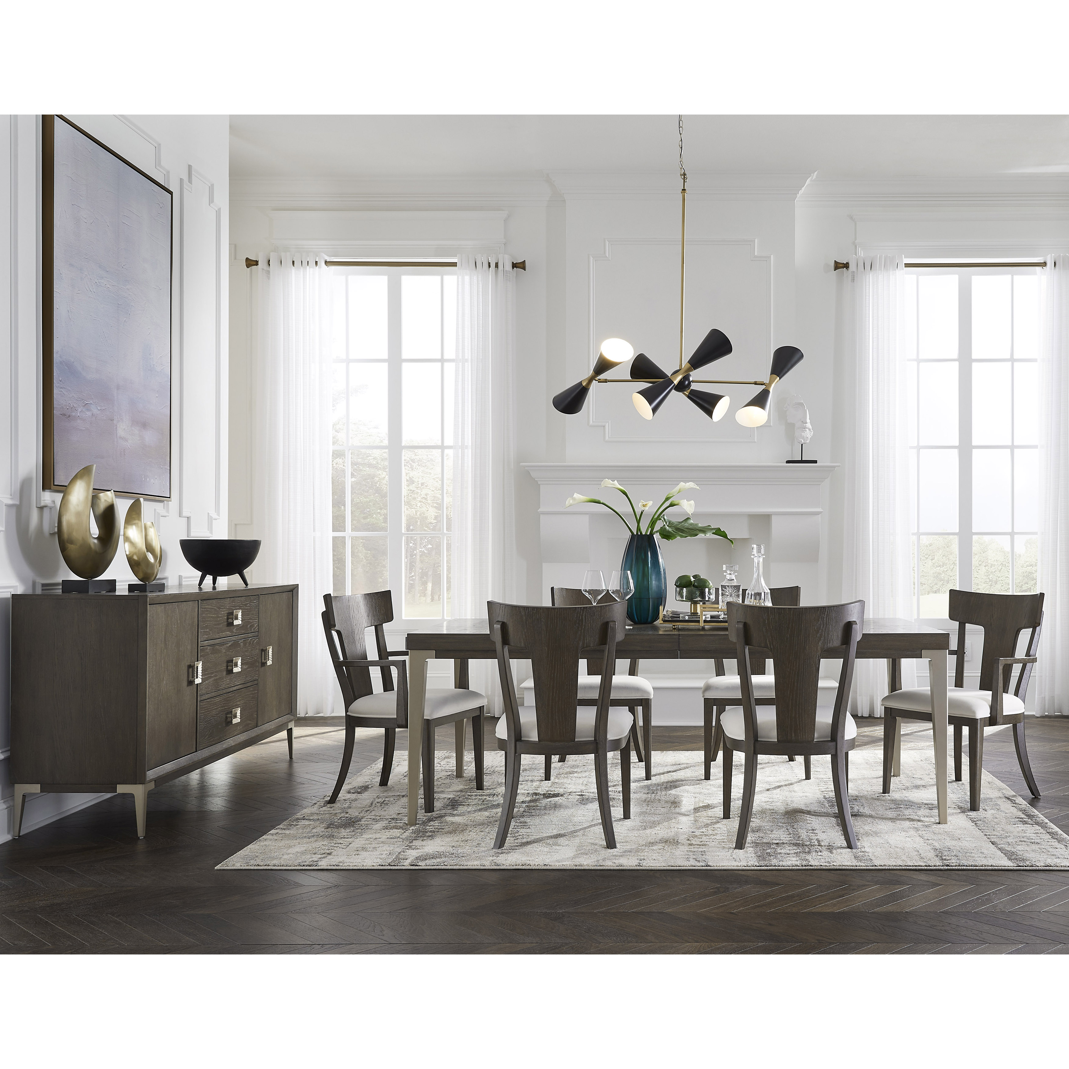 7 piece dining set with buffet