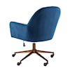 Accentrics Home Home Office Navy Channeled Back Office Chair