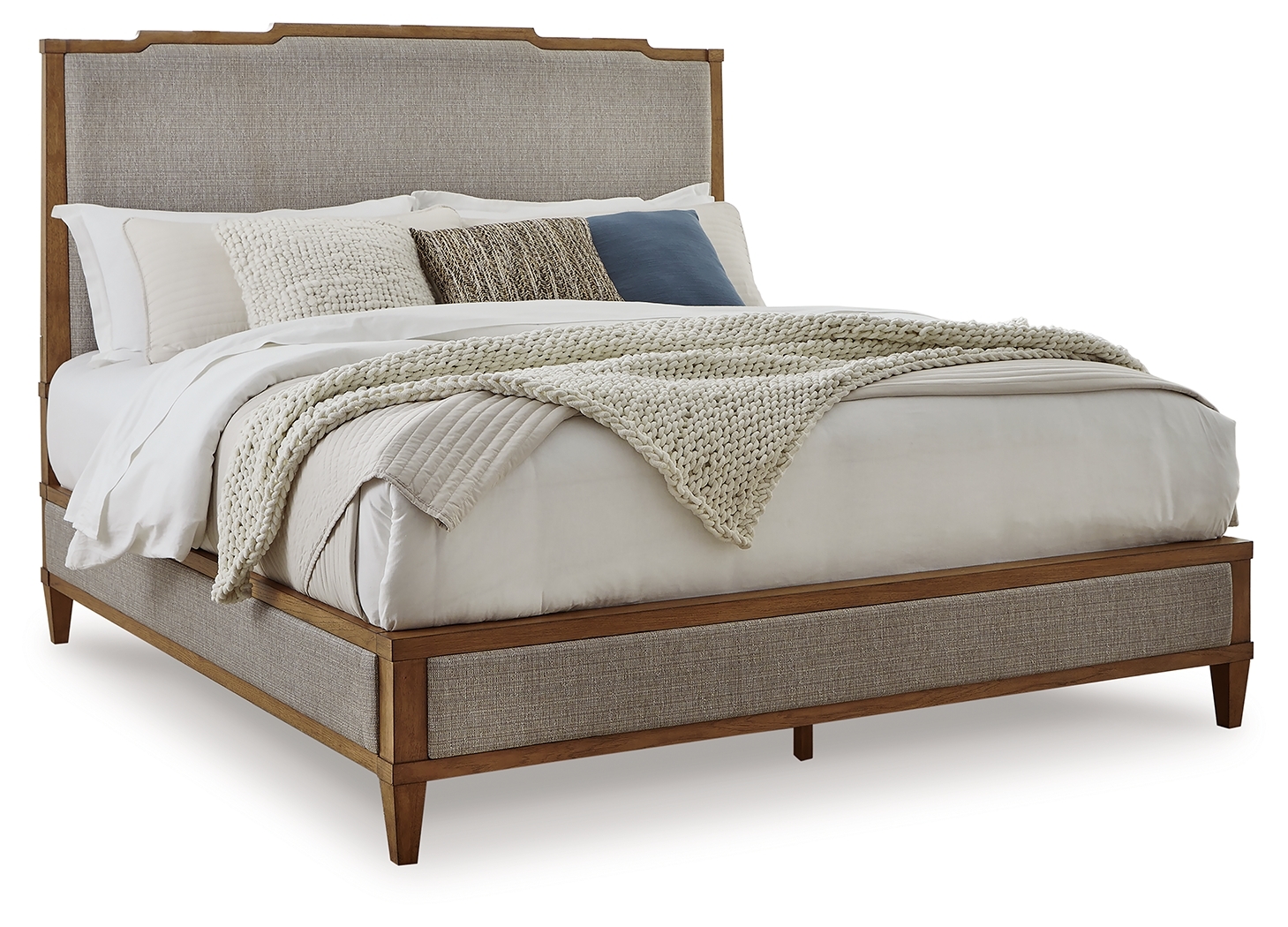 Queen Upholstered Panel Bed