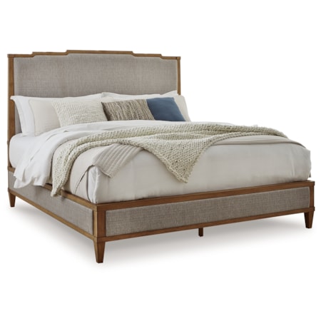 Queen Upholstered Panel Bed