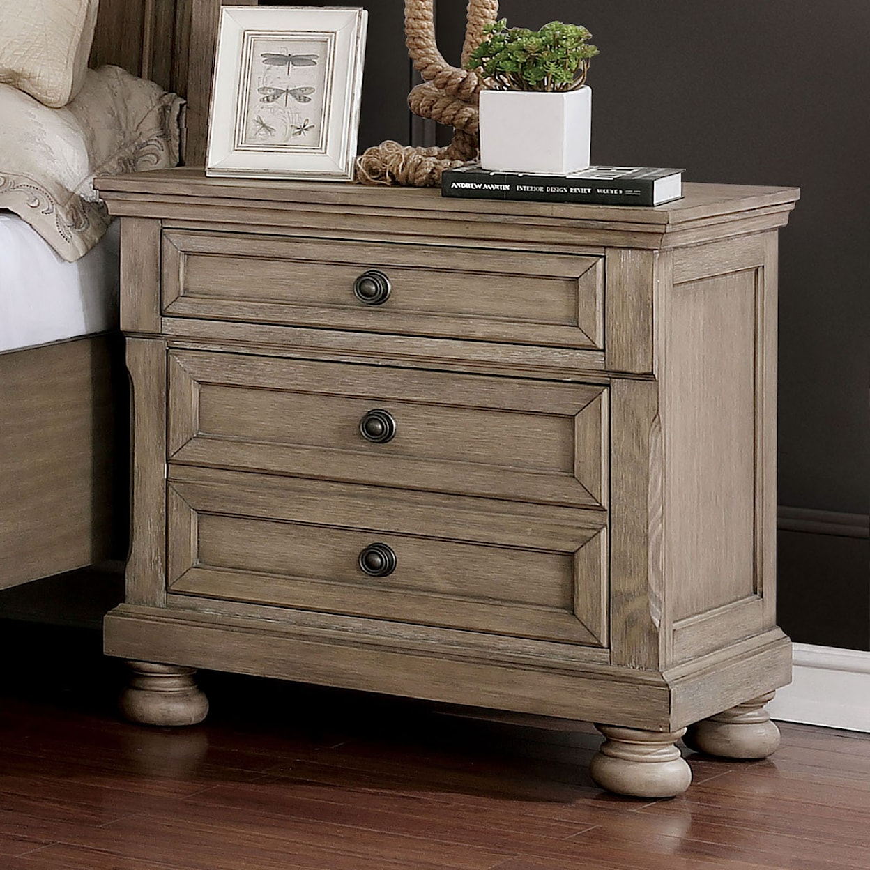 Furniture of America Wells Night Stand