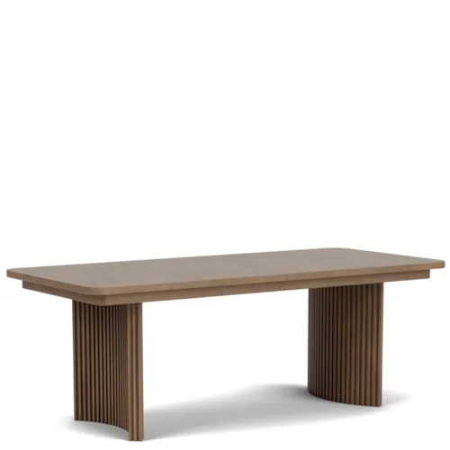 Contemporary Rectangle Dining Table with Leaf