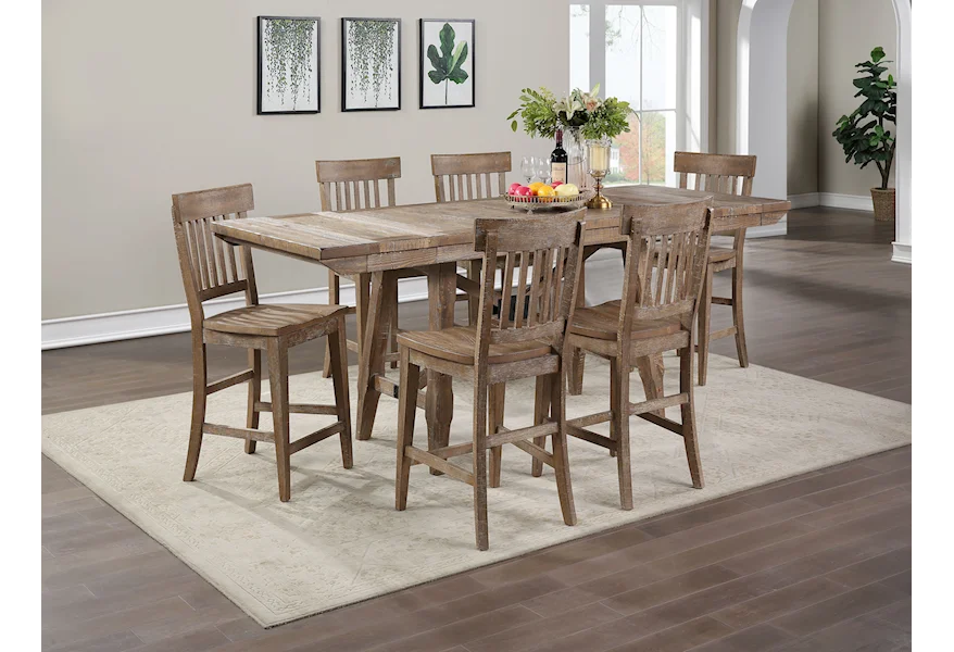 Riverdale 7-Piece Counter Table Set by Steve Silver at Lagniappe Home Store