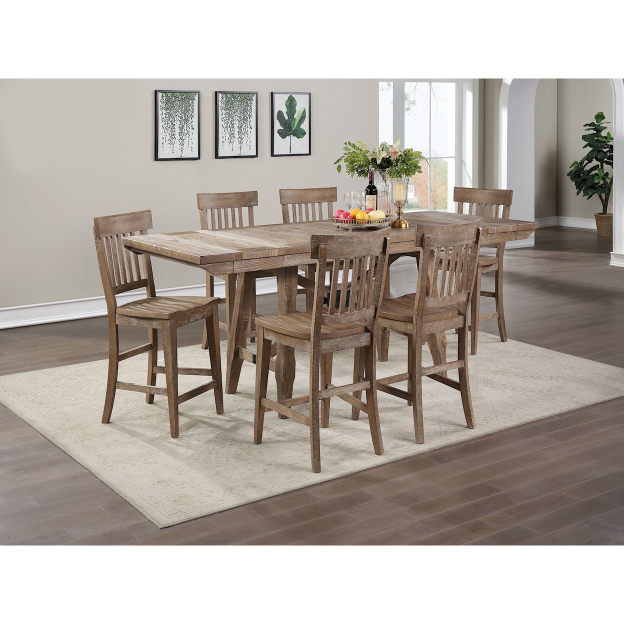 Prime Riverdale 7-Piece Counter Table Set