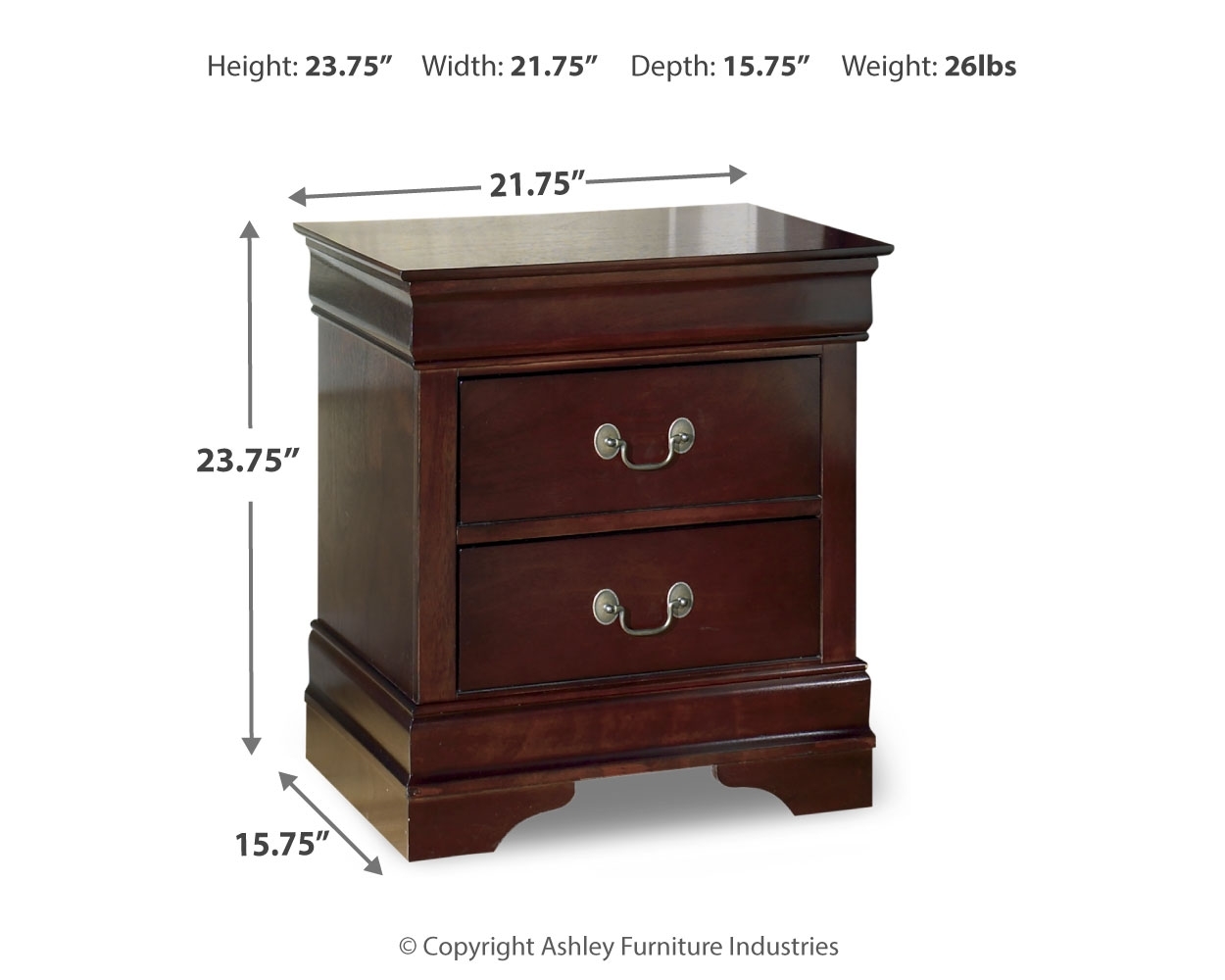 2-Drawer Nightstand