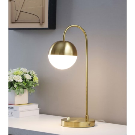 21-inch Spherical Arched Bedside Table Lamp