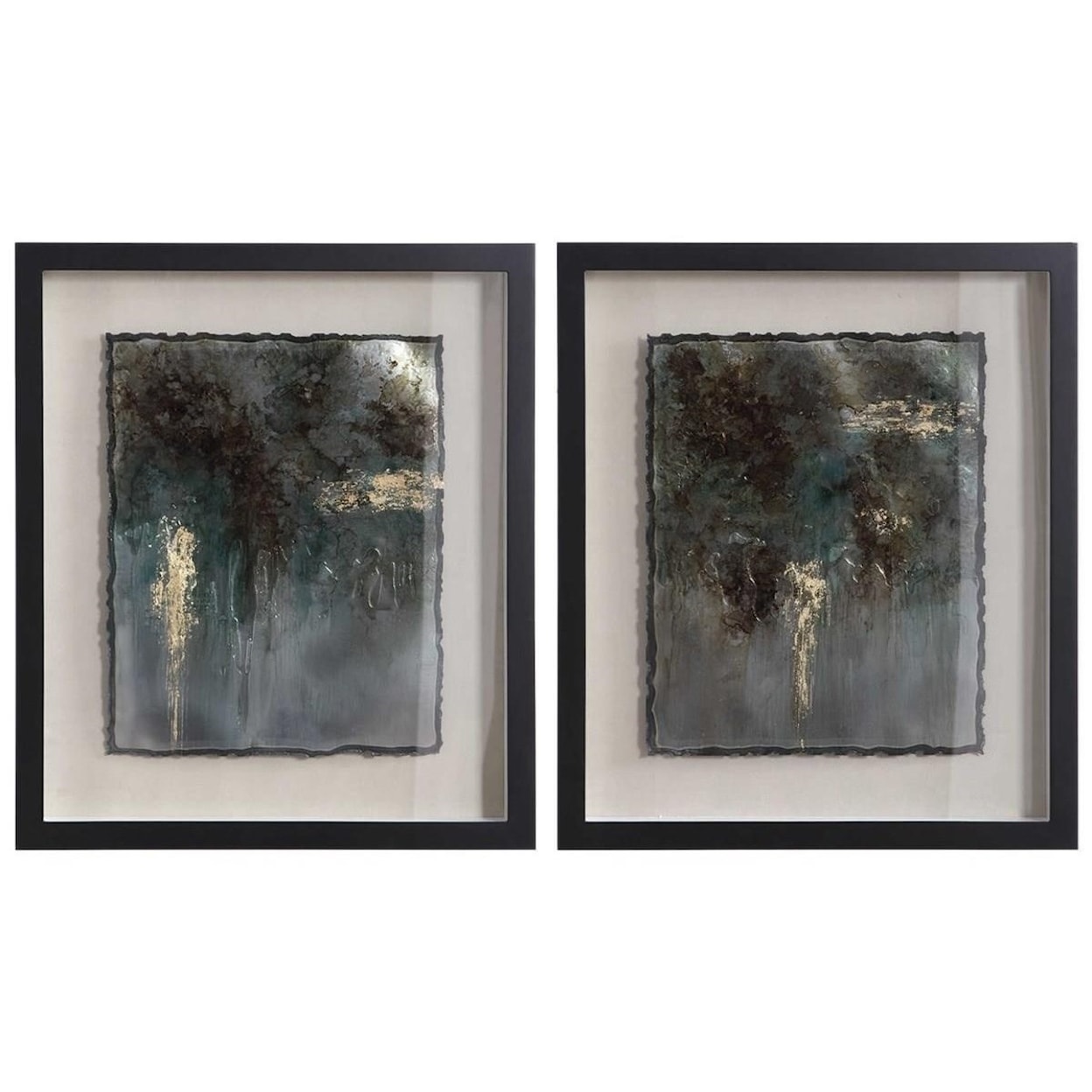 Uttermost Framed Prints Rustic Patina Framed Prints, Set/2