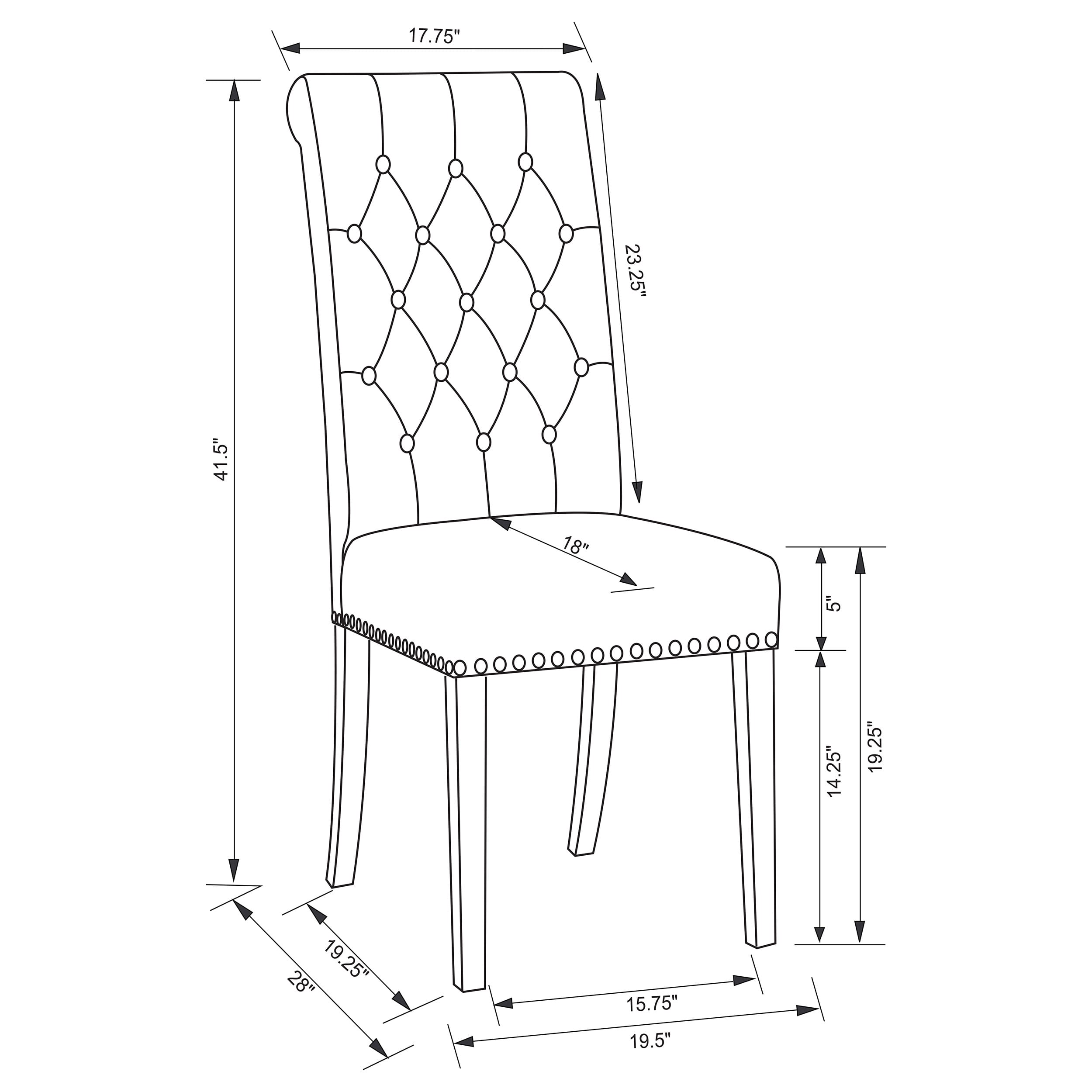 Coaster Alana Alana Dining Side Chairy