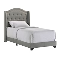 Transitional Rhyan Twin Upholstered Bed
