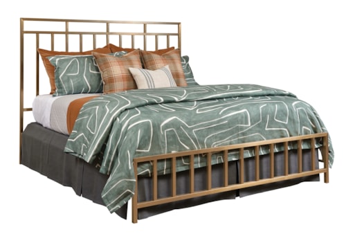 Transitional Queen Metal Bed Package
