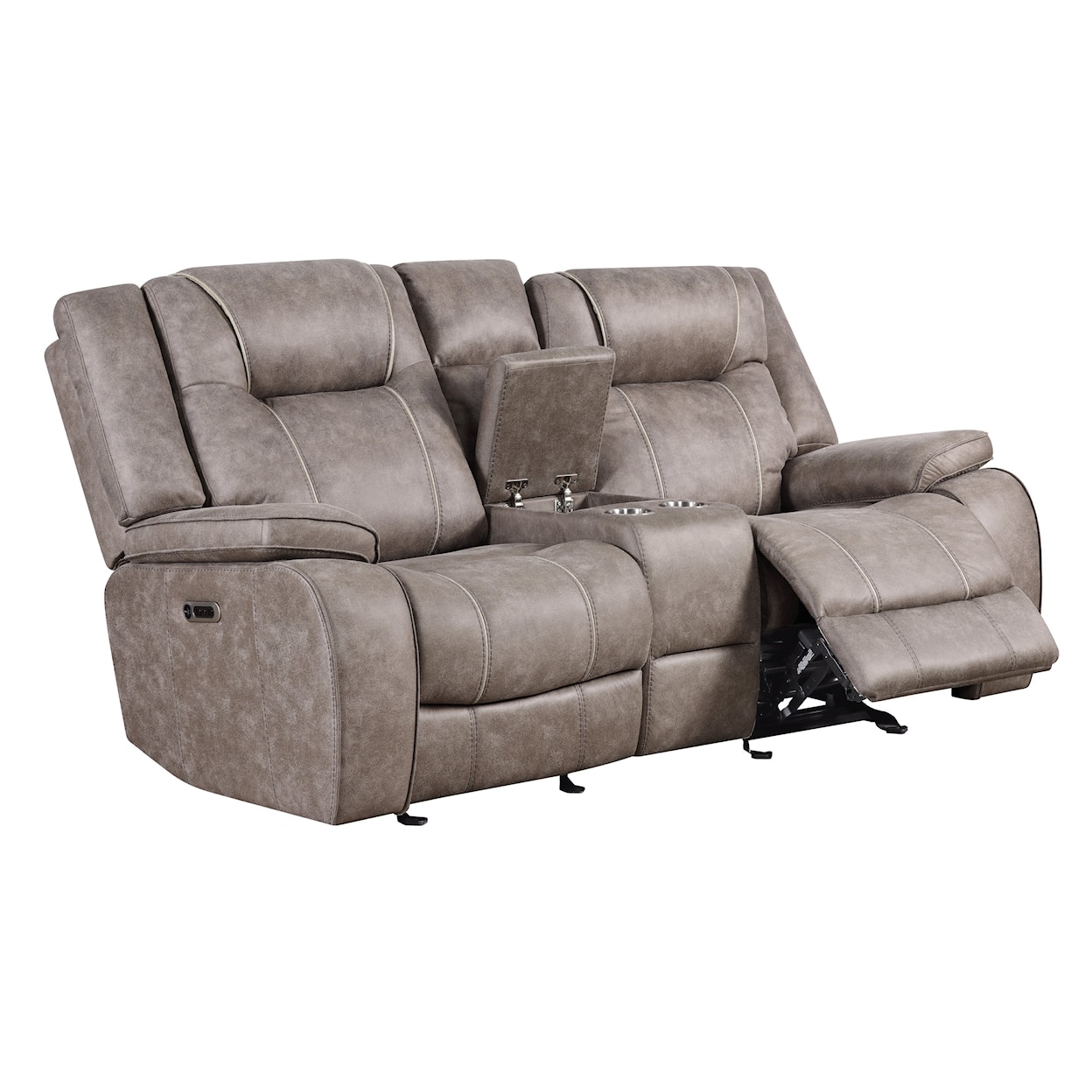 Paramount Living Blake Manual Reclining Loveseat with Console