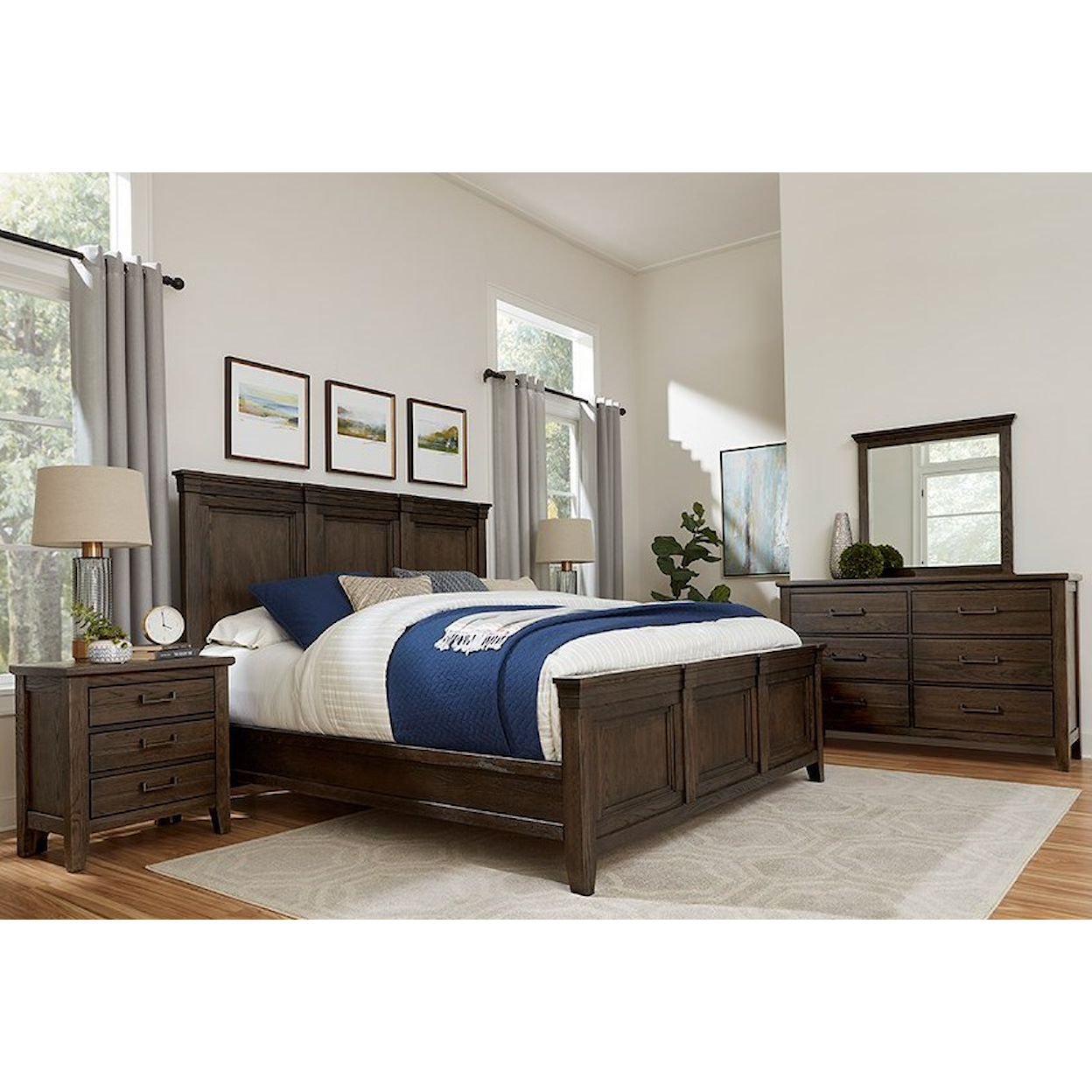 Vaughan-Bassett Passageways 3-Drawer Nightstand