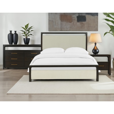 3-pc. Upholstered Queen Panel Bedroom Set