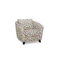 Alula Contemporary Upholstered Chair with Curved Arms