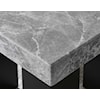 Prime Camila Square Gray Marble Counter Height Table
