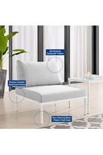Modway Harmony Outdoor 7-Piece Aluminum Sectional Sofa Set