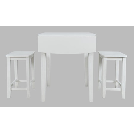 3 Piece Counter Table and Stool Set