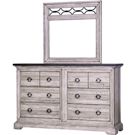 Dresser & Mirror Set