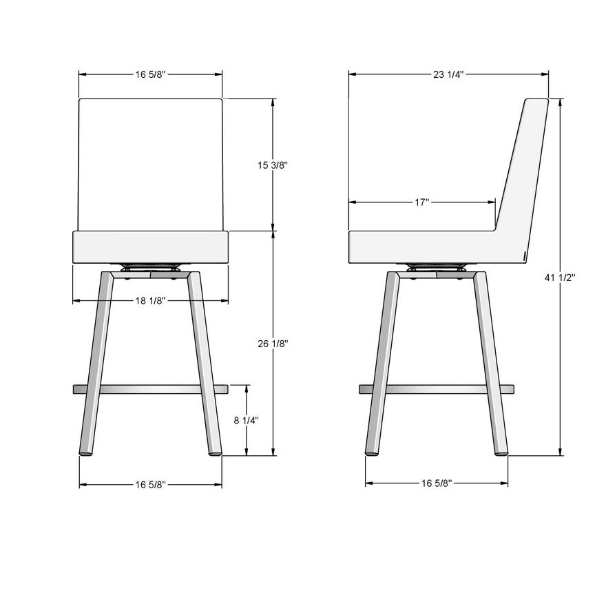 Upholstered Counter Height Swivel Stool