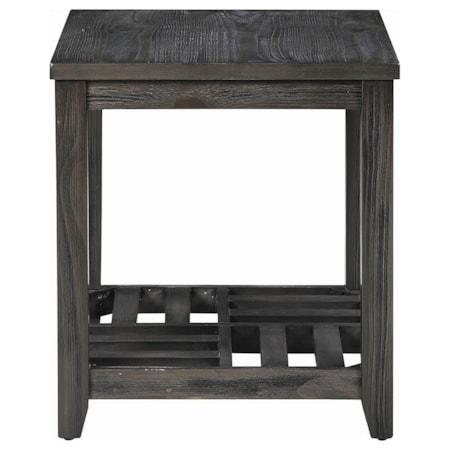 Cliffview 1-shelf Wood Side End Table