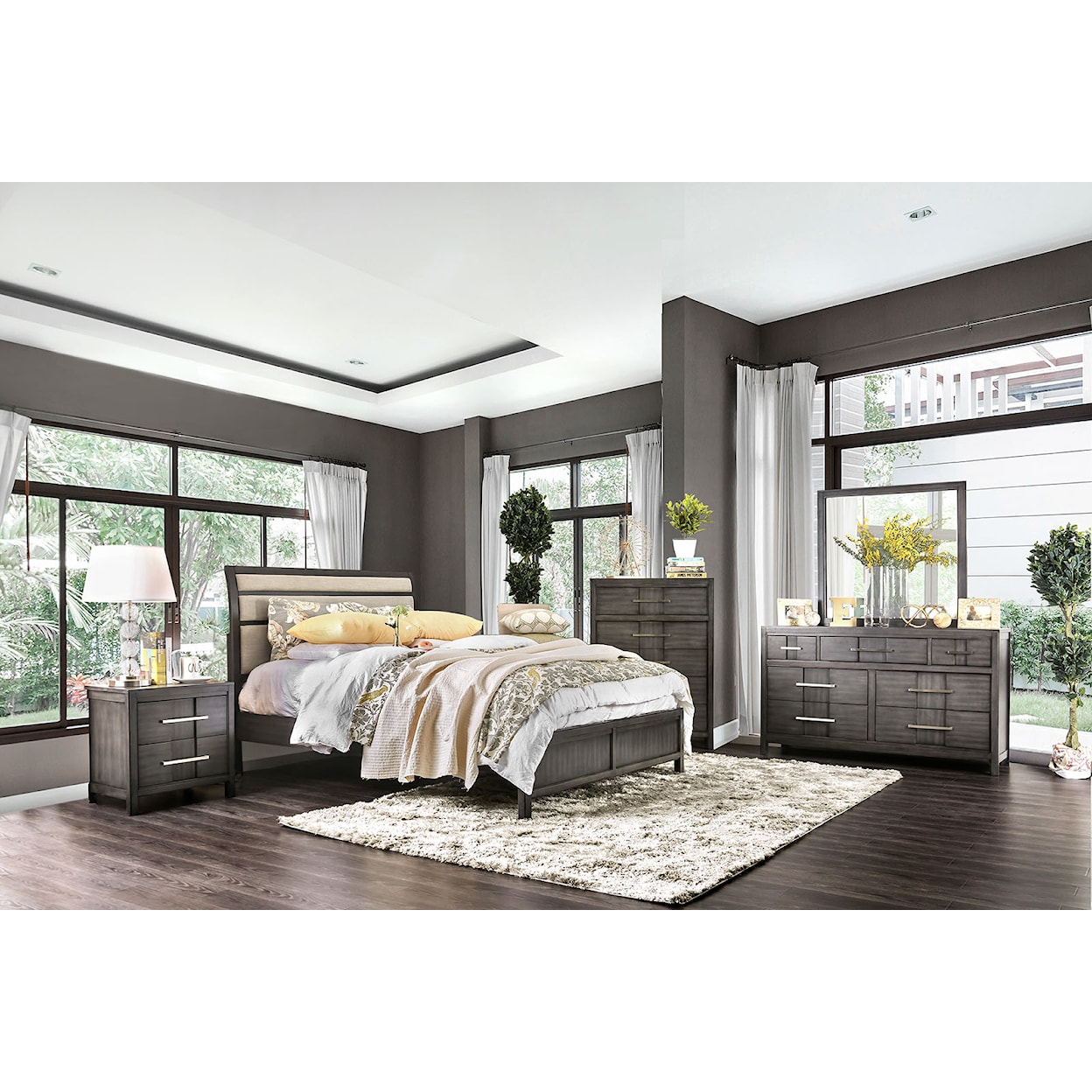 FUSA Berenice 5-Piece Queen Bedroom Set