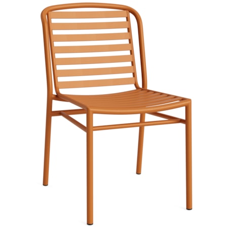 Stacking Slat-Back Cafe-Style Side Chair