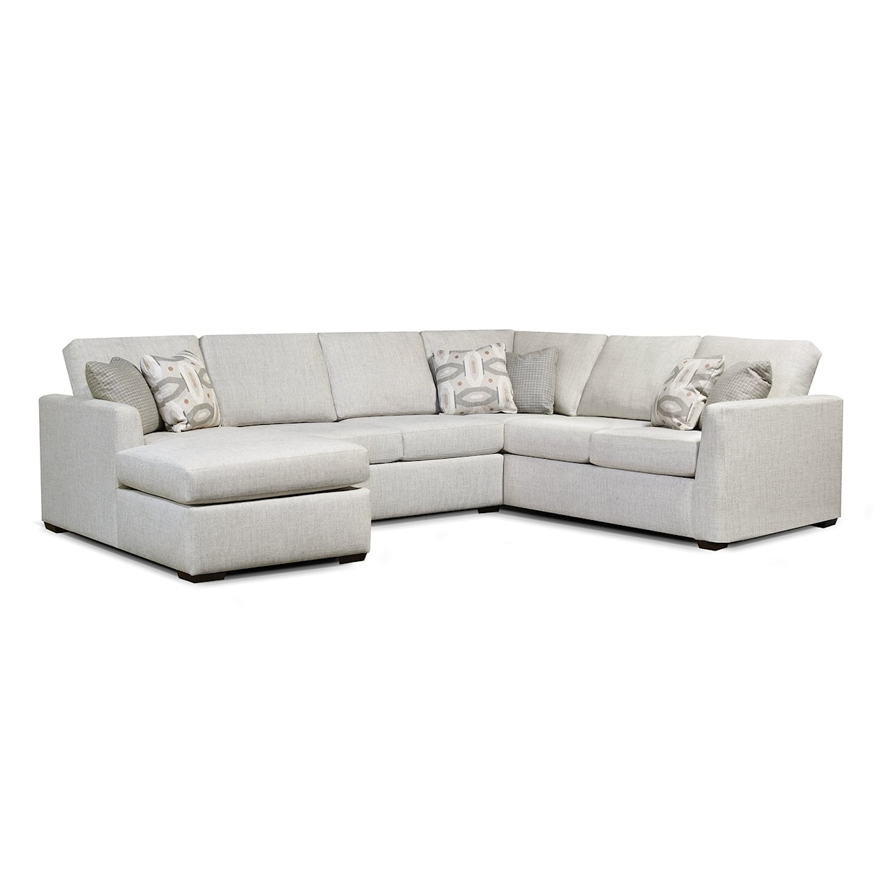 Tennessee Custom Upholstery 3450 Series 3-Piece Chaise Sectional Sofa