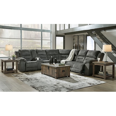 4-Piece Power Reclining Sectional