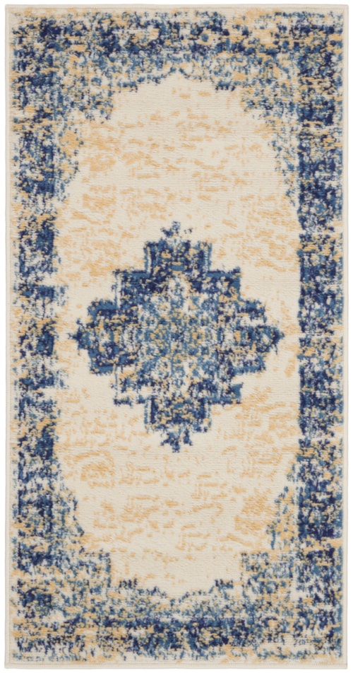 2' x 4' White Rectangle Rug