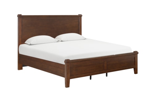Transitional King Panel Bed