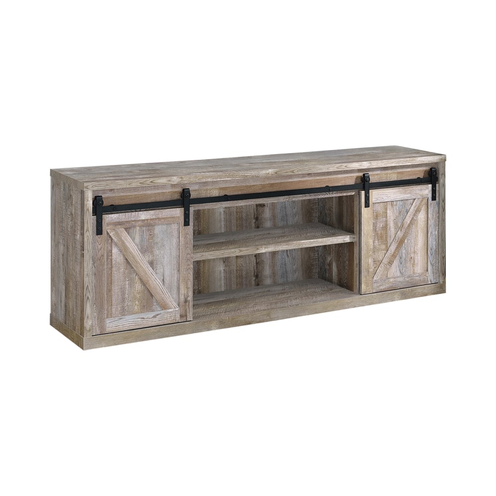 Brockton 3-shelf Sliding Doors TV Console