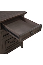 Liberty Furniture Paradise Valley Traditional 7-Drawer Executive Desk with Locking File Storage Drawers