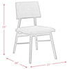 Elements International Razor Standard Height Side Chair