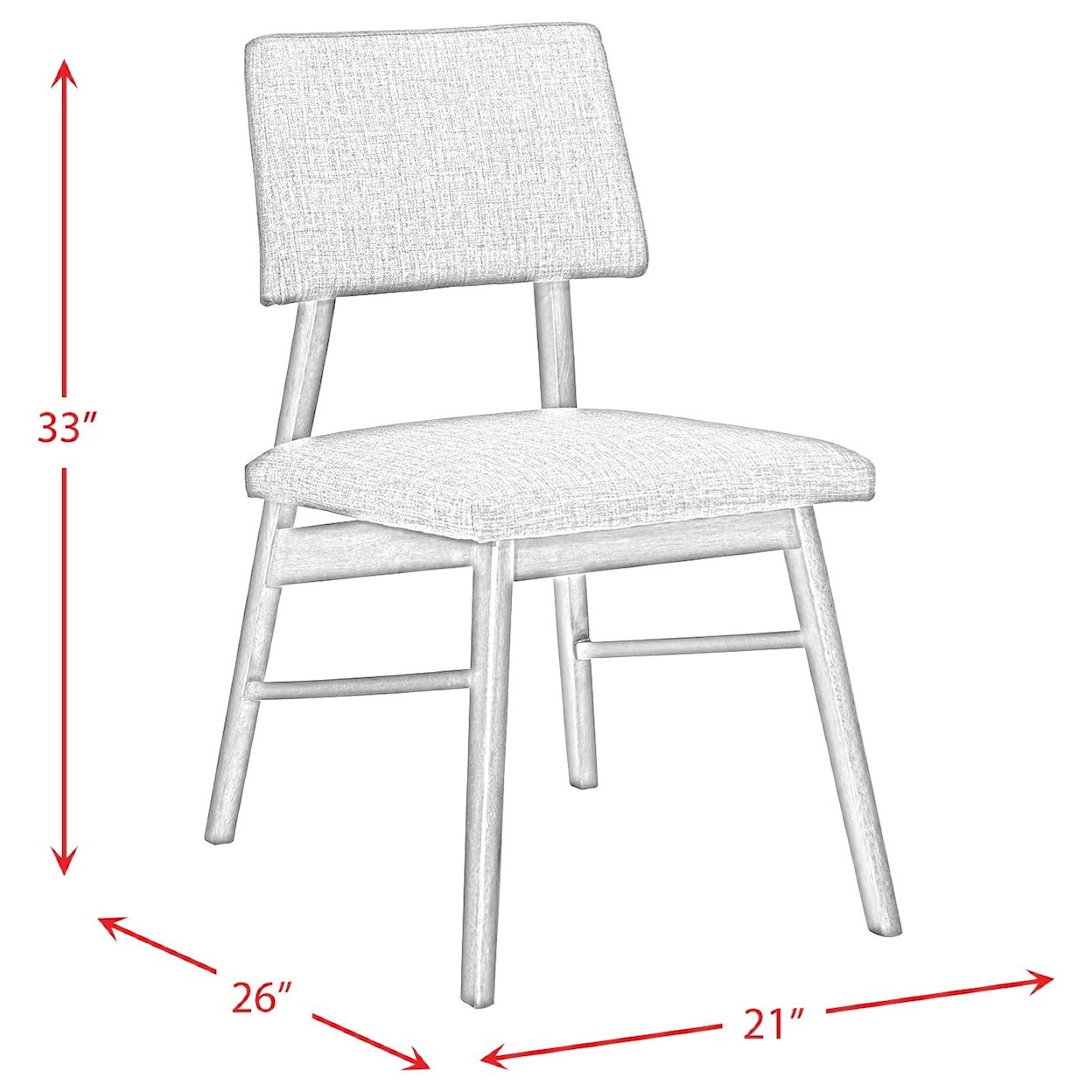 Elements Razor Standard Height Side Chair