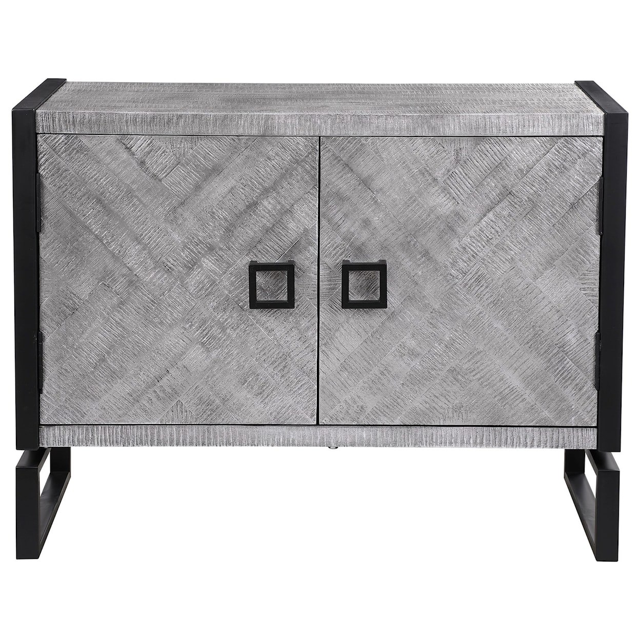 Uttermost Accent Furniture - Chests Keyes 2-Door Gray Cabinet