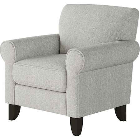 Accent Chair with Rolled Arms