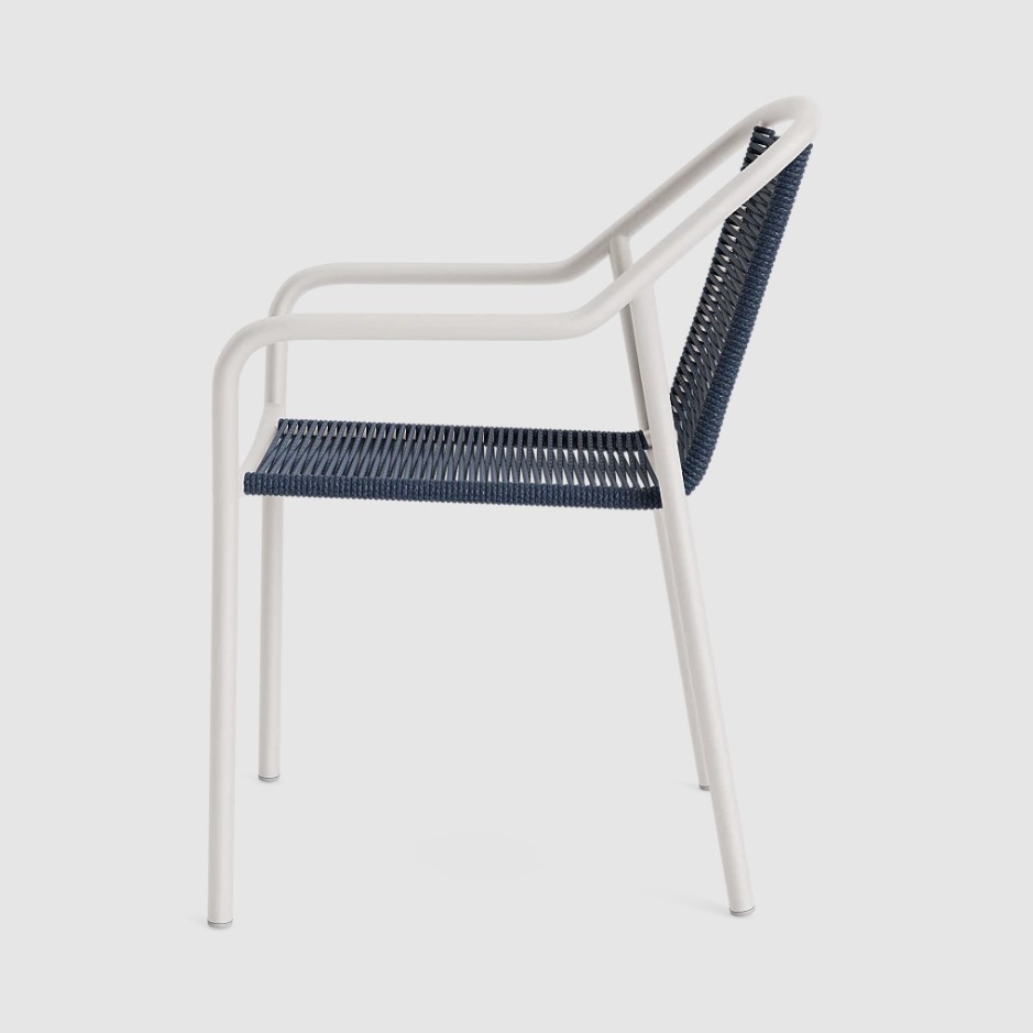 Brown Jordan Faro Stacking Dining Armchair w/Rope Seating