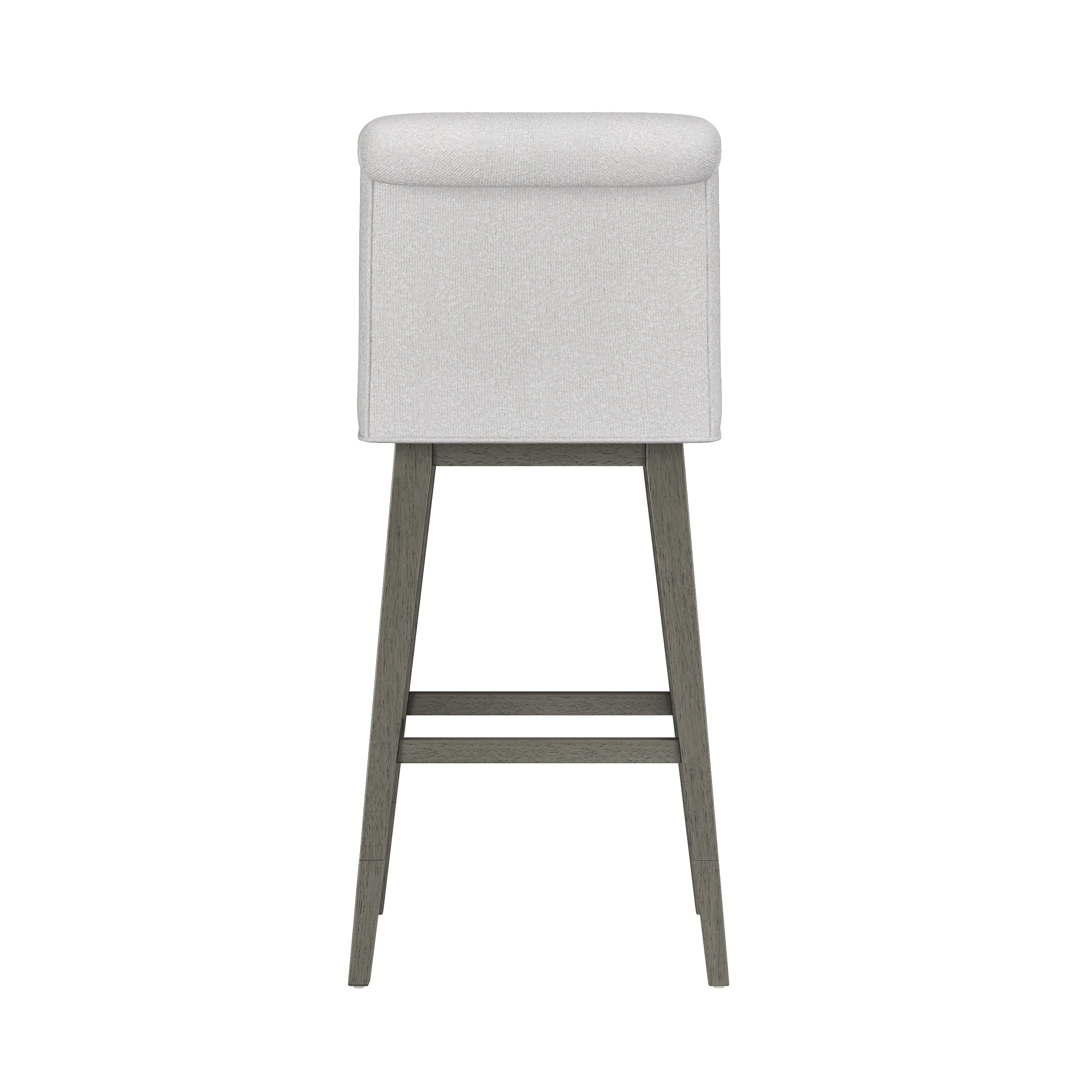 Tufted Adjustable Swivel Stool