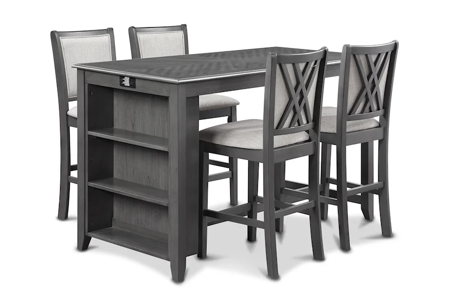 Amy Dining Set by New Classic at Z & R Furniture