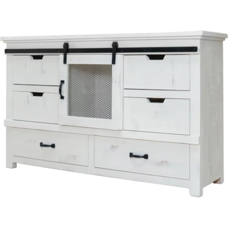 Cottage Creek Furniture Rustic Home A330-0762 Rustic 6-Drawer Dresser with Wire Mesh Sliding Door | Furniture and More | Dressers Cottage Creek Furniture Rustic Home A330-0762 Rustic 6-Drawer Dresser with Wire Mesh Sliding Door | Furniture and More | Dressers