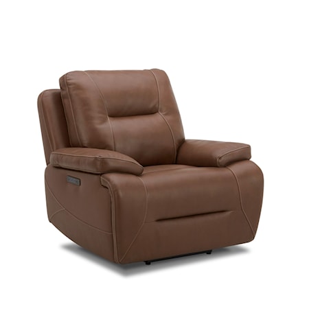 Leather Swivel Glider Power Recliner